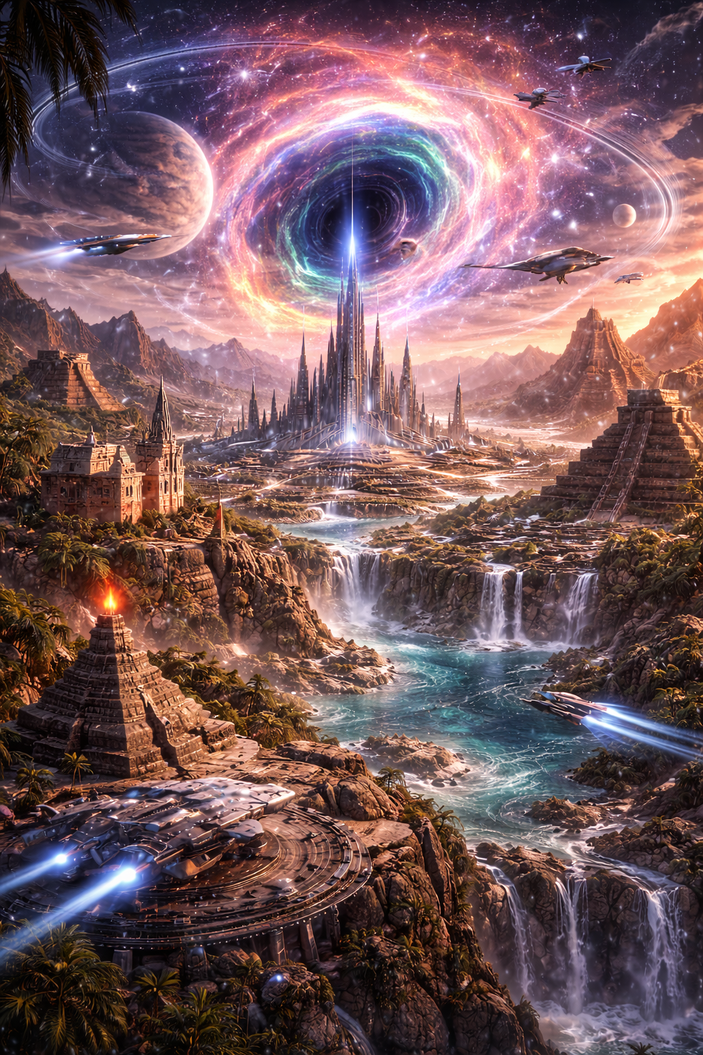 AI and futuristic anomaly artwork