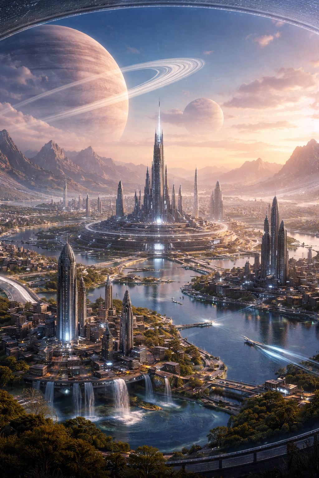 Futuristic digital experience artwork
